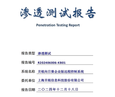 高分通过权威安全渗透测试 贝锐向日葵构建了怎样的远控安全体系？